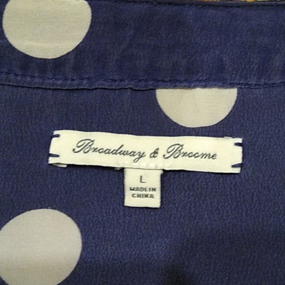 Madewell Silk Dot Dress L - Picture 3 of 5